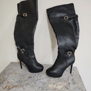 Thalia Sodi Elegant Black Heeled Boots
